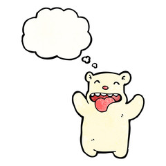 Retro cartoon with texture. Isolated on White.