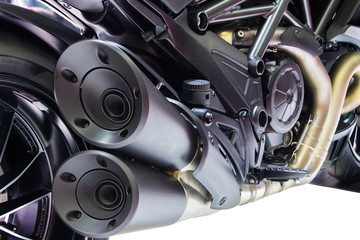 Motorcycle Engine Close-up detail