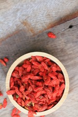 Red dried goji berries