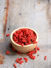 Red dried goji berries