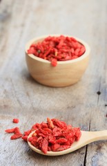 Red dried goji berries