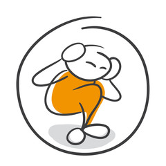 Strichmännchen Serie Pumpy / Schutzschild