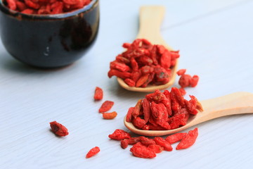 Red dried goji berries