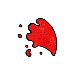 cartoon blood splash