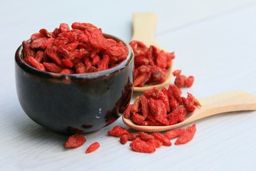 Red dried goji berries