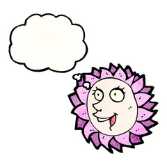 cartoon flower face