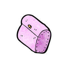 Retro cartoon with texture. Isolated on White.