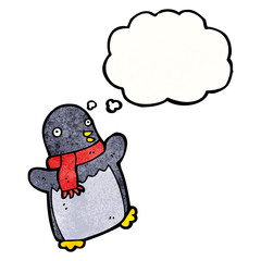 funny cartoon penguin