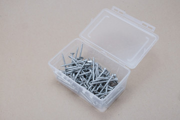 open container with screws