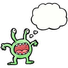 cartoon little alien