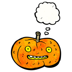 cartoon halloween pumpkin