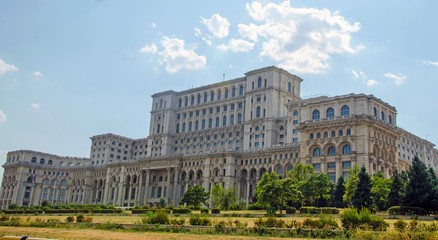 Fototapeta na wymiar The People's House from Bucharest, Romania