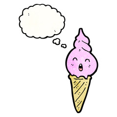 ice cream cone cartoon character