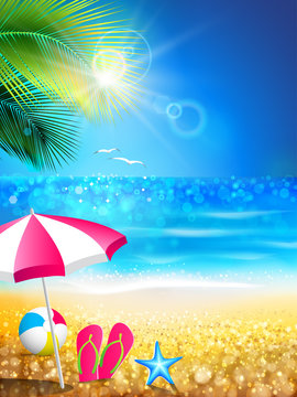Summer holidays - relax to tropical beach 
