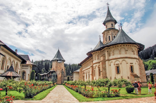 The Monastery Putna. Interior garden.