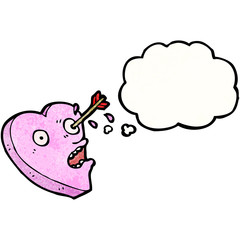 arrow in heart cartoon