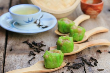 Chinese steamed shrimp dumplings