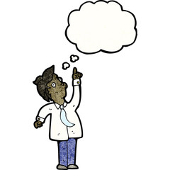 cartoon pointing businessman