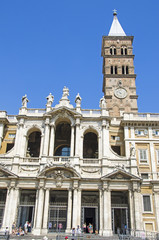 Fototapeta na wymiar The Papal Basilica of Santa Maria Maggiore, Rome, Italy.