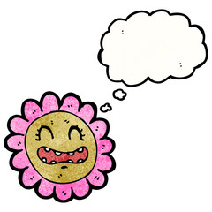 cartoon flower face
