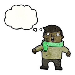 cartoon man in scarf