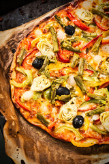 Vegetables pizza