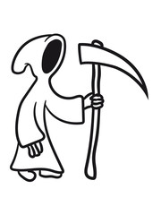 Comic cartoon funny sense death spirit show finger hand