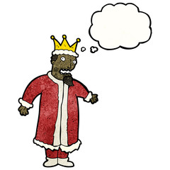 cartoon nervous king