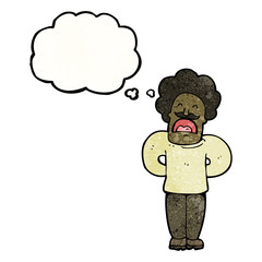 cartoon man with thought bubble