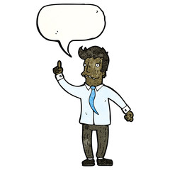 cartoon man with great idea