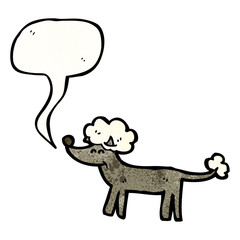 cartoon poodle