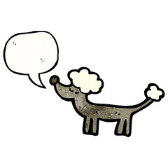 cartoon poodle