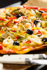 Vegetables pizza