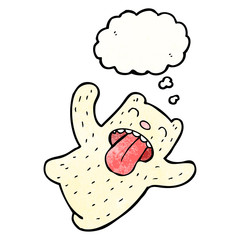 funny little polar bear cartoon