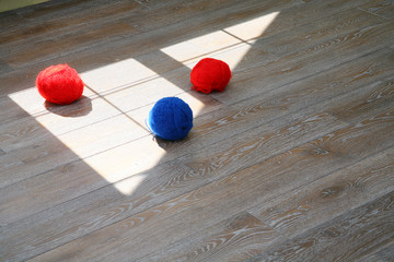 The texture of the flooring