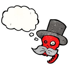 funny cartoon skull