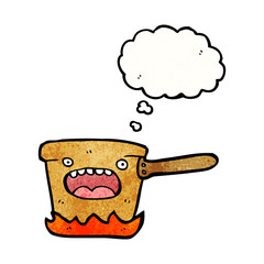 cartoon copper saucepan