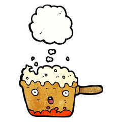 cartoon copper saucepan