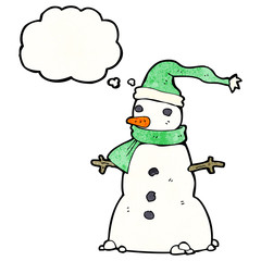 cartoon snowman