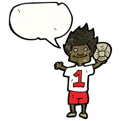cartoon soccer player