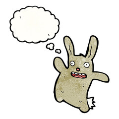 Obraz na płótnie Canvas funny cartoon rabbit
