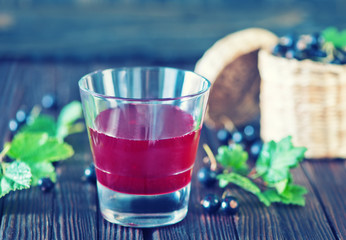 black currant juice