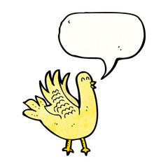 singing bird cartoon