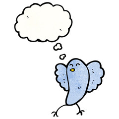cartoon blue bird