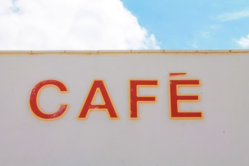 Café signage