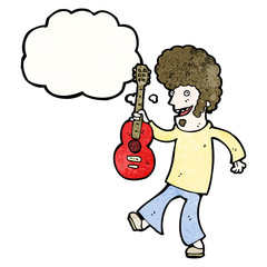 cartoon man with guitar