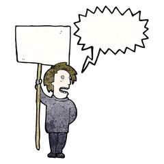 Retro cartoon with texture. Isolated on White.