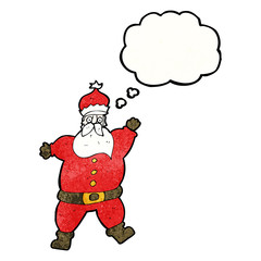 Obraz premium cartoon santa claus