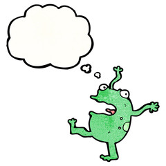 funny cartoon frog
