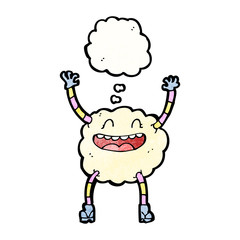 cartoon cloud monster